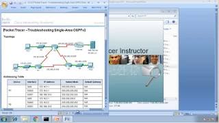 Packet Tracer 5223  Troubleshooting SingleArea OSPFv2 CCNA3  Chapter 5 [upl. by Nomal]