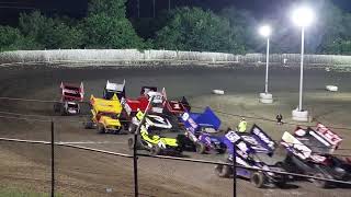 ASCS Sprint Car AFeature Creek County Speedway 06132024 National amp Sooner Regions [upl. by Burgess865]