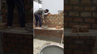 masonry satisfying construction brickandmortar masonwork short brick viralshort [upl. by Aronaele]