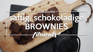 saftige SchokoladeSüßkartoffel Brownies  Fitmeals Gewinnspiel  FitmealsKitchen by TypischVictor [upl. by Verdha]