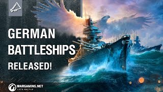 World of Warships  German Battleships [upl. by Seyah]