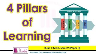 Four Pillars of Learning by UNESCO  Pillars of Education  Delors Commission [upl. by Eckel]