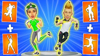 What happens if mix two Fortnite dances in one Part 31 Flux emote  Bhangra Boogie dance [upl. by Anirahc]