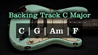 Rock Backing Track C Major  100 BPM  C G Am F  Guitar Backing Track [upl. by Ailekat936]