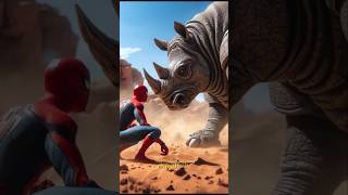 SpiderMan Takes on the WILDEST Animal Transformations shorts marvel [upl. by Anilet]