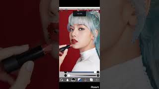 Lalisa blue coloring ibis paint X subscribe shortvideo lalisamanoban blackpink money [upl. by Isnyl]