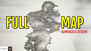 Kamiagata Region Full map All Fast Travel Markers  Ghost of Tsushima [upl. by Ram]