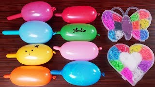 Making Slime With Funny Balloons And Elastic Bands [upl. by Erasaec]