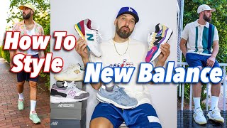 HOW TO STYLE NEW BALANCE SNEAKERS  NEW BALANCE LOOKBOOK [upl. by Anived110]