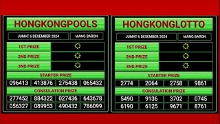 🔴LIVE DRAW HK HONGKONG 6 DESEMBER 2024 [upl. by Folly879]