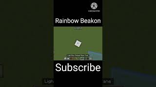 MINECRAFT Facts like  Rainbow 🌈 Beacon minecraft shortsfeed trendingshorts [upl. by Khorma]