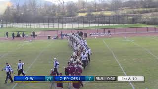 Football GranvilleWhitehall vs CanajoharieFort PlainOESJ 1122024 [upl. by Bloomer331]