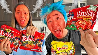 WORLDS SPICIEST NOODLE CHALLENGE WITH MY GIRLFRIEND [upl. by Ettennig]