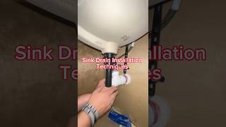 Sink Drain Installation Techniques shorts construction [upl. by Adnowal]