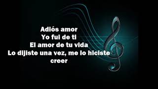 Adiós Amor Christian Nodal  LETRA [upl. by Volpe]