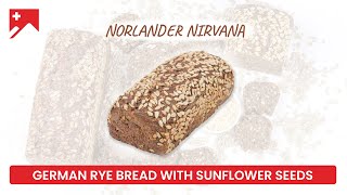 How to Make Perfect Norlander Dark Rye Bread with Sunflower Seeds  SwissBake® [upl. by Olegnaed]