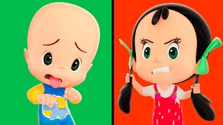 Emotion Song  Cleo and Cuquin Nursery Rhymes for Kids [upl. by Annahsed]