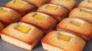 Financier With Mango  Amazing And Tasty Financier Recipe [upl. by Haerdna669]