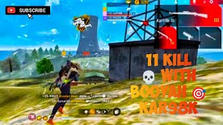 BR RANK 😱 11 KILL 💀 WITH BOOYAH 🎯 KAR98K🚀 ON MY GAMEPLAY 🫨 ENJOY YOUR BACKGROUND SONG 🎶 [upl. by Lad]