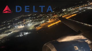 Night Taxi and Takeoff from Atlanta on a Delta Air Lines Airbus A320 [upl. by Knight]