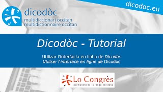 Tuto 1 fr  Utiliser le site dicodoceu [upl. by Chap]