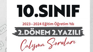 10SINIF 2DÖNEM 2YAZILI ÇALIŞMA SORULARI [upl. by Ballman79]