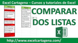 Comparar dos listas con Excel [upl. by Icrad]