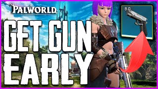 Palworld HOW TO GET a GUN PISTOL EARLY and Become OP Tips Tricks [upl. by Carol296]