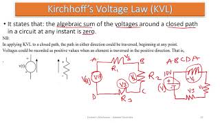 Ep 5 Kirchhoffs Voltage Law KVL [upl. by Refitsirhc846]