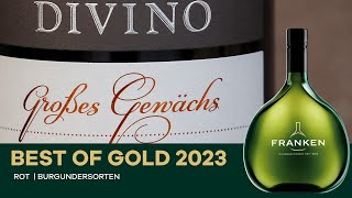 Frühburgunder von DIVINO Nordheim Thüngersheim Gewinner bei Best of Gold 2023 [upl. by Neehs]