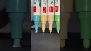 Acrylic multicolour 4pens satisfyfilling tip art satisfying drawing asmr [upl. by Weiler235]