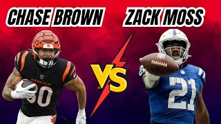 Chase Brown ADP RISING While Zack Moss is FALLING  Whos the MUSTDRAFT RB in Fantasy Football [upl. by Peisch]