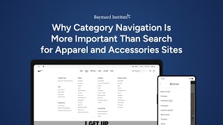 Why Category Navigation Is More Important Than Search for Apparel and Accessories Sites [upl. by Prisilla995]