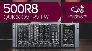 Cranborne Audio 500R8  500 Series Rack  Lunchbox and USB Audio Interface  Quick Overview [upl. by Aikyt]