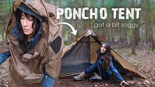 Sleeping in a Poncho that turns into a Tent • Solo Camping with One Tigris Tentsformer [upl. by Natelson]