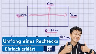 Umfang eines Rechtecks berechnenEinfach erklärt [upl. by Nnanerak371]