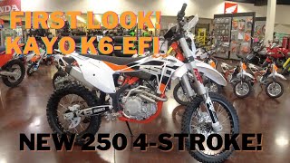 First Look Kayo K6 EFI 250 4Stroke Motorcycle Walkaround [upl. by Lamrouex205]