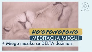 Hooponopono meditacija miegui lietuviškai  2 val raminanti muzika miegui su DELTA miego dažniais [upl. by Hamas]