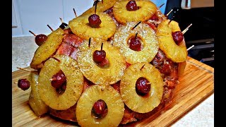 Pineapple Ham Recipe  How To Bake A Ham  The Best Holiday Ham Recipe [upl. by Aikin]