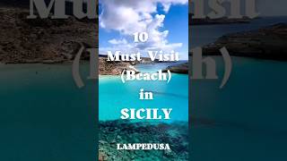 Sicily 10 must visit beach 🌊 sicilia beach [upl. by Uyerta437]