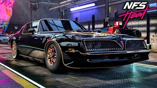 Pontiac Firebird Customization and Gameplay in Need For Speed Heat [upl. by Ximena]