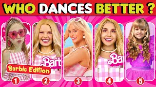 Who Dances Better Barbie Edition 👧💗 Like Nastya Mila Marwah Salish Matter Payton Myler Kassie [upl. by Hpeosj]