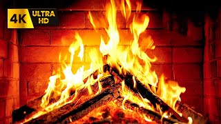 🔥 Cozy Fireplace Ambience in 4K 12 HOURS Fireplace Burning amp Crackling Fire Sounds for Sleep [upl. by Aneerol]