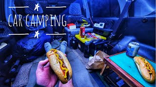 Winter Car Camping in my SUV [upl. by Hedveh]