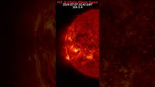 Flare Feed  M10 Class Solar Flare Sunday 20240707 shorts [upl. by Akerdna520]