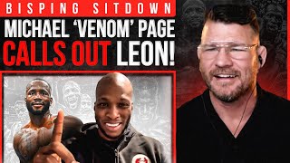 BISPING interview Michael Venom Page CALLS OUT Leon Edwards UFC 299 Kevin Holland [upl. by Arbrab632]