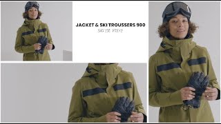 JACKET amp SKI TROUSSERS 900 WOMAN EN  DECATHLON [upl. by Alard366]