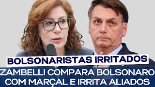 ZAMBELLI COMPARA BOLSONARO COM MARÇAL E IRRITA ALIADOS [upl. by Retsim]