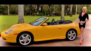 SUPER SPEED YELLOW 2001 Porsche Carrera 4 Cabriolet ONLY 17K Miles FOR SALE by AutoHaus of Naples [upl. by Neona]