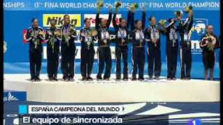 España gana un oro histórico en natación sincronizada [upl. by Argella]